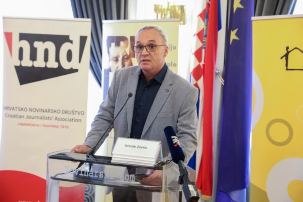 17.09.2024., Zagreb - Hrvatsko novinarsko drustvo u partnerstvu s Centrom za demokraciju i pravo Miko Tripalo i Kucom ljudskih prava u Zagrebu odrzali su skup 