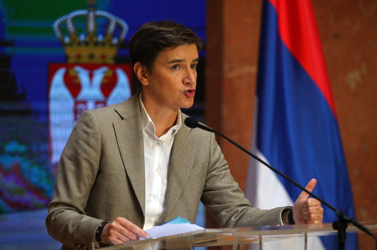 30, September, 2024, Belgrade - A press conference of the President of the National Assembly, Ana Brnabic, was held in the House of the National Assembly. Ana Brnabic. Photo: A.K./ATAImages

30, septembar, 2024, Beograd -U Domu Narodne skupstine odrzana je konferencija za medije predsednice Narodne skupstine Ane Brnabic. Photo: A.K./ATAImages Photo: A.K./ATAImages/PIXSELL