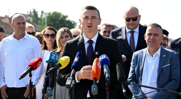 31.08.2024., Zagreb - Ivan Penava i Stipo Mlinaric odrzali konferenciju za medije uoci Izbornog sabora Domovinskog pokreta.  Photo: Neva Zganec/PIXSELL