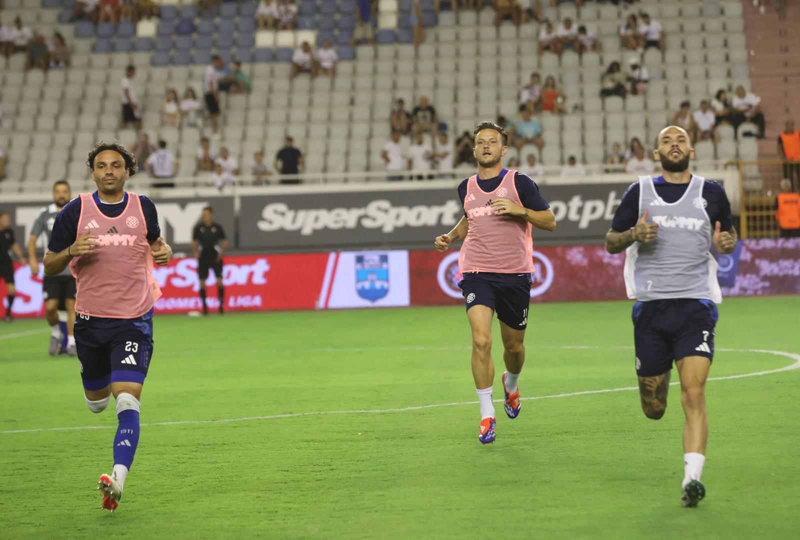 31.08.2024., stadion Poljud, Split - SuperSport HNL, 05. kolo, HNK Hajduk - NK Osijek. Zagrijavanje prije pocetka utakmice. Photo: Ivo Cagalj/PIXSELL