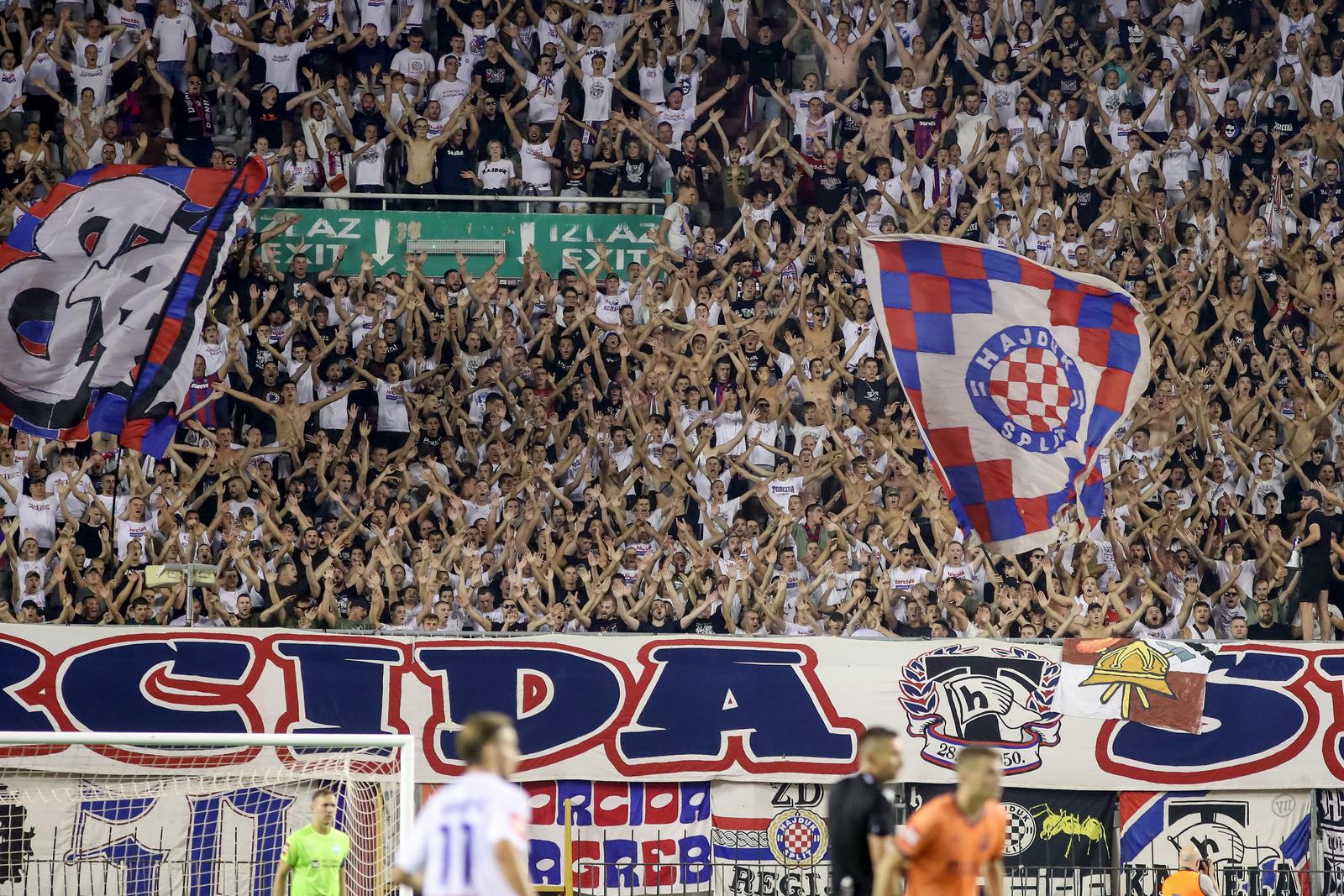 31.08.2024., stadion Poljud, Split - SuperSport HNL, 05. kolo, HNK Hajduk - NK Osijek. navijaci Hajduka, Torcida Photo: Sime Zelic/PIXSELL