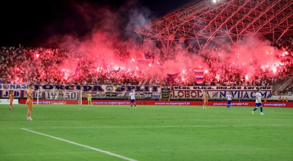 31.08.2024., stadion Poljud, Split - SuperSport HNL, 05. kolo, HNK Hajduk - NK Osijek. navijaci Hajduka, TOrcida Photo: Sime Zelic/PIXSELL