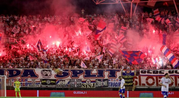 31.08.2024., stadion Poljud, Split - SuperSport HNL, 05. kolo, HNK Hajduk - NK Osijek. navijaci Hajduka, TOrcida Photo: Sime Zelic/PIXSELL