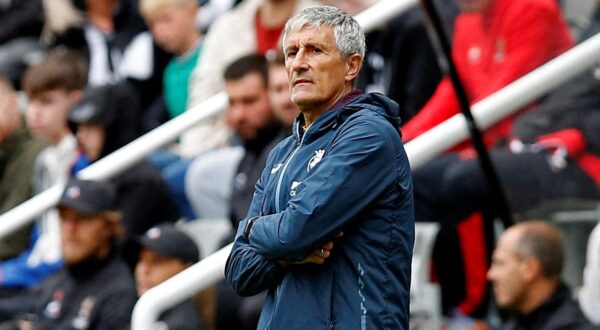 FILE PHOTO: Soccer Football - Pre Season Friendly - OGC Nice v Villarreal - St. James' Park, Newcastle, Britain - August 5, 2023 Villarreal coach Quique Setien Action Images via Reuters/Craig Brough/File Photo Photo: Craig Brough/REUTERS