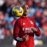 Soccer Football - Primeira Liga - Casa Pia v Benfica - Estadio Municipal de Rio Maior, Rio Maior, Portugal - March 17, 2024 Benfica's Joao Mario during the warm up before the match REUTERS/Rodrigo Antunes Photo: RODRIGO ANTUNES/REUTERS