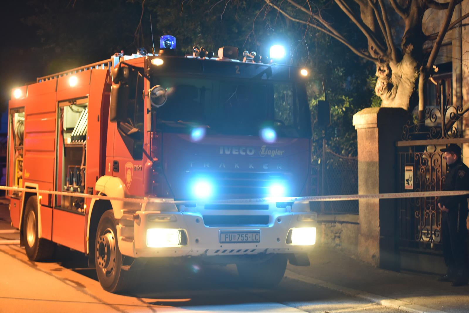 22.01.2018., Pula - U obiteljskoj kuci u Buonarottijevoj ulici na Vidikovcu doslo je do eksplozije plina u kojoj je smrtno stradao muskarac. Photo: Dusko Marusic/PIXSELL