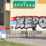 25.08.2023., Banja Luka, Bosna i Hercegovina - Novi grafiti s podrskom Ratku Mladicu, zapovjedniku Vojske Republike Srpske, koji je u Hagu pred Medjunarodnim sudom pravde presudjen za ratne zlocine za vrijeme rata u BiH. Photo: Dejan Rakita/PIXSELL