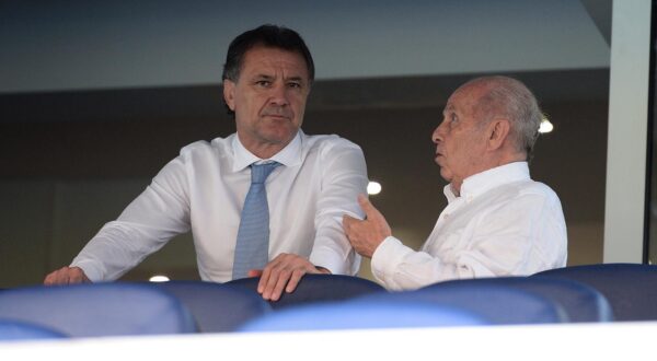 25.07.2015., stadion Maksimir, Zagreb - MAxtv Prva HNL, 3. kolo, GNK Dinamo - NK Inter Zapresic.Zdravko Mamic i Mirko Barisic .Photo: Marko Prpic/PIXSELL