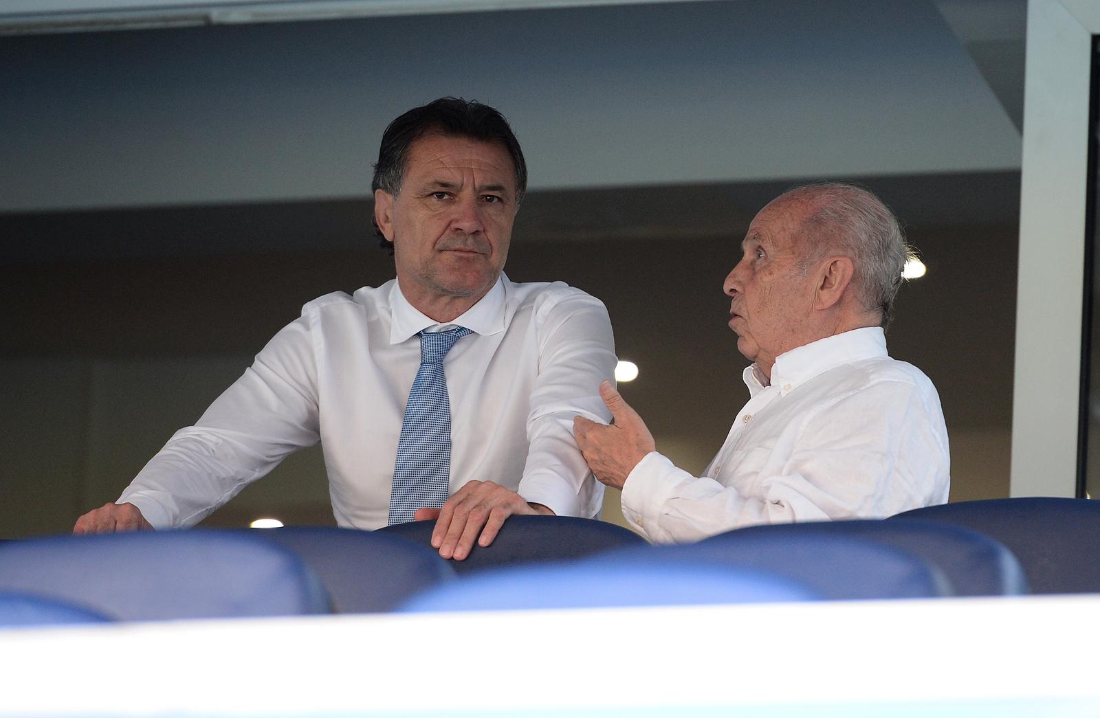 25.07.2015., stadion Maksimir, Zagreb - MAxtv Prva HNL, 3. kolo, GNK Dinamo - NK Inter Zapresic.Zdravko Mamic i Mirko Barisic .Photo: Marko Prpic/PIXSELL