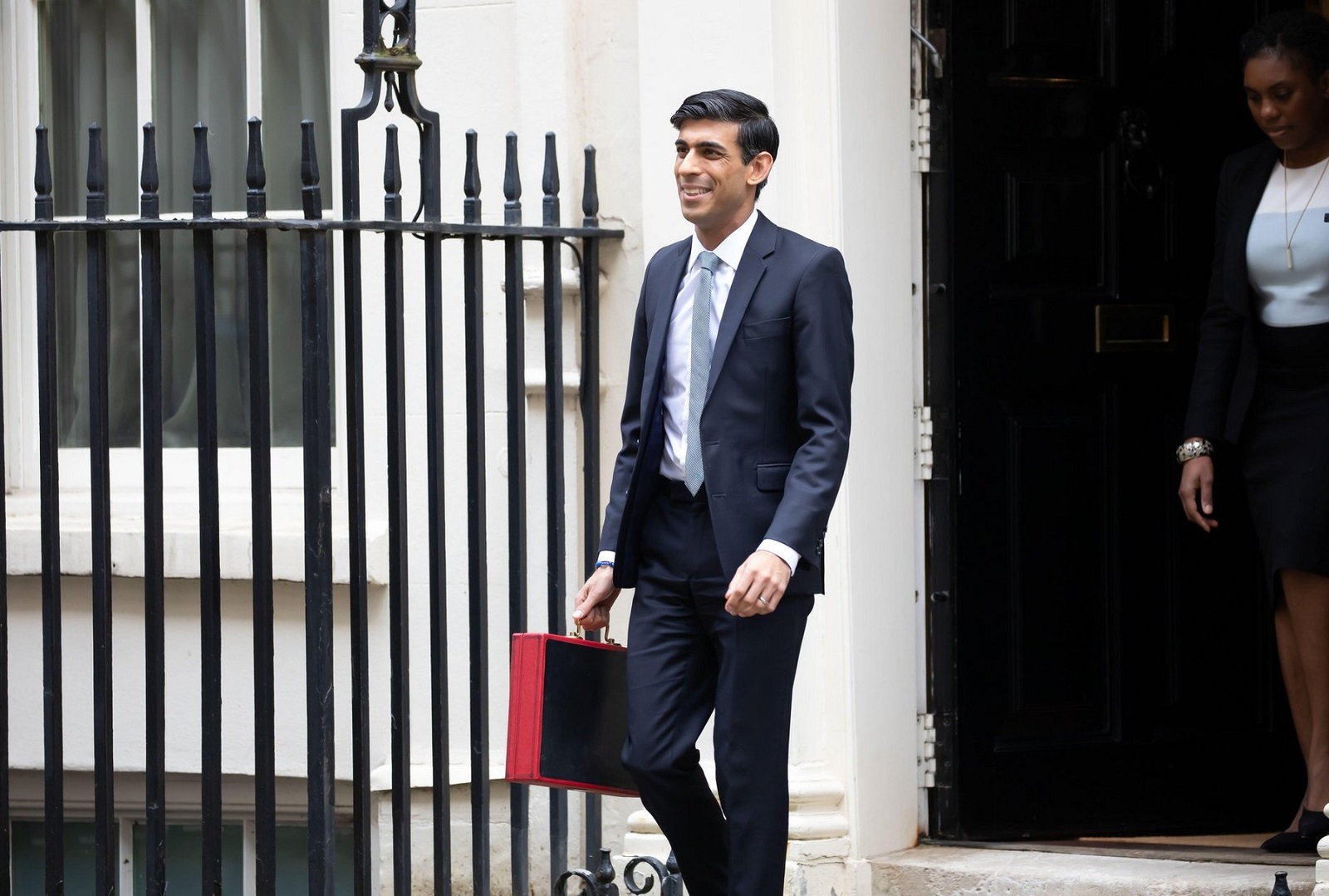 London,UK,11th March 2020,Chancellor of the Exchequer, The Rt Hon Rishi Sunak MP leaves Downing Street for the Houses of Parliament to deliver his Budget speech to the commons. It will be his first Budget speech as he has only been in office for just under a month.Credit: Keith Larby/Alamy,Image: 505448563, License: Royalty-free, Restrictions: , Model Release: no, Credit line: Keith Larby / Alamy / Alamy / Profimedia