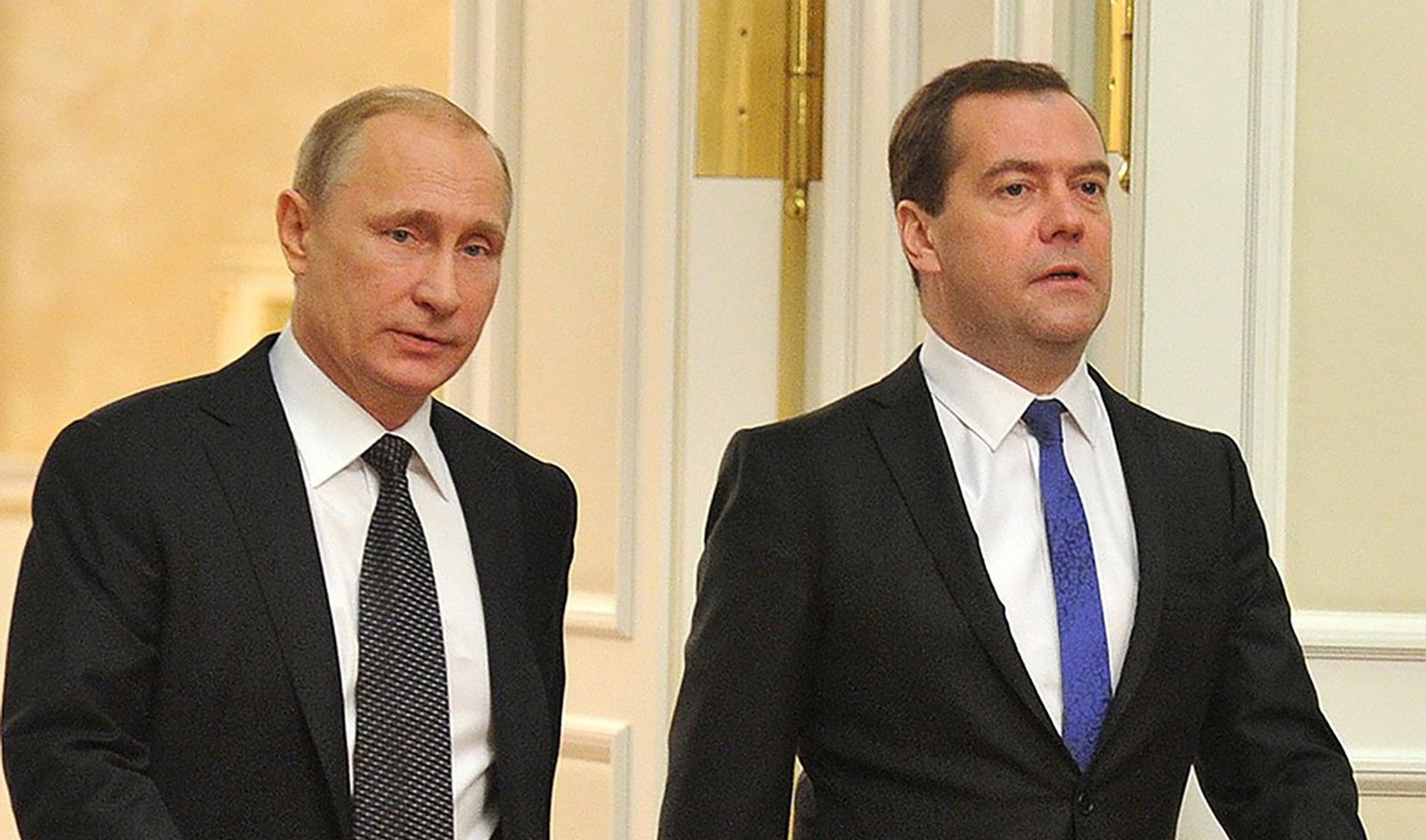 Dmitry Medvedev and Vladimir Putin,Image: 746875495, License: Rights-managed, Restrictions: ***
HANDOUT image or SOCIAL MEDIA IMAGE or FILMSTILL for EDITORIAL USE ONLY! * Please note: Fees charged by Profimedia are for the Profimedia's services only, and do not, nor are they intended to, convey to the user any ownership of Copyright or License in the material. Profimedia does not claim any ownership including but not limited to Copyright or License in the attached material. By publishing this material you (the user) expressly agree to indemnify and to hold Profimedia and its directors, shareholders and employees harmless from any loss, claims, damages, demands, expenses (including legal fees), or any causes of action or allegation against Profimedia arising out of or connected in any way with publication of the material. Profimedia does not claim any copyright or license in the attached materials. Any downloading fees charged by Profimedia are for Profimedia's services only. * Handling Fee Only 
***, Model Release: no, Credit line: Not supplied / WillWest News / Profimedia