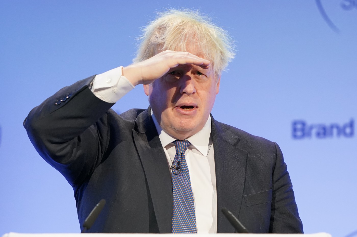 PA REVIEW OF THE YEAR 2023 File photo dated 02/03/23 - Former prime minister Boris Johnson speaks during the Global Soft Power Summit, at the Queen Elizabeth II Conference Centre, London. Issue date: Friday December 22, 2023.,Image: 831623222, License: Rights-managed, Restrictions: FILE PHOTO, Model Release: no, Credit line: Jonathan Brady / PA Images / Profimedia