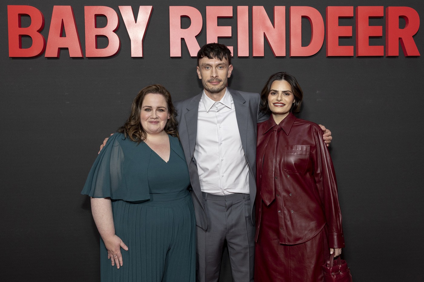 LOS ANGELES, CALIFORNIA - MAY 07: (L-R) Jessica Gunning, Richard Gadd and Nava Mau attend Netflix's "Baby Reindeer" ATAS official screening & Q&A at DGA Theater Complex on May 07, 2024 in Los Angeles, California.   Emma McIntyre,Image: 871075893, License: Rights-managed, Restrictions: , Model Release: no, Credit line: Emma McIntyre / Getty images / Profimedia