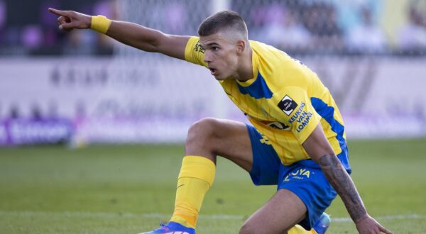 Westerlo's Luka Vuskovic pictured during a soccer match between KVC Westerlo and Cercle Brugge KSV, Sunday 28 July 2024 in Westerlo, on the opening day of the 2024-2025 season of the 'Jupiler Pro League' first division of the Belgian championship. BELGA PHOTO KRISTOF VAN ACCOM,Image: 893480203, License: Rights-managed, Restrictions: , Model Release: no, Credit line: KRISTOF VAN ACCOM / AFP / Profimedia