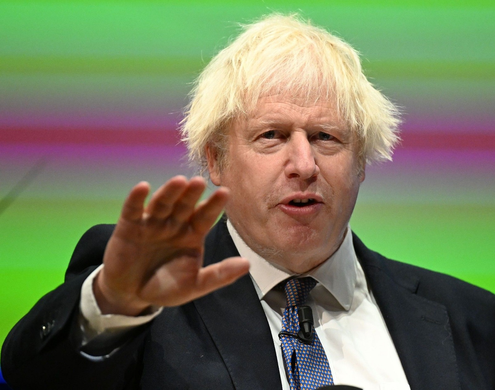 Former British prime minister Boris Johnson during his speech at the Salzburg Summit of the Industrial Association on 26th of July 2024 in Salzburg, Austria. -,Image: 893770134, License: Rights-managed, Restrictions: , Model Release: no, Credit line: BARBARA GINDL / APA / Profimedia