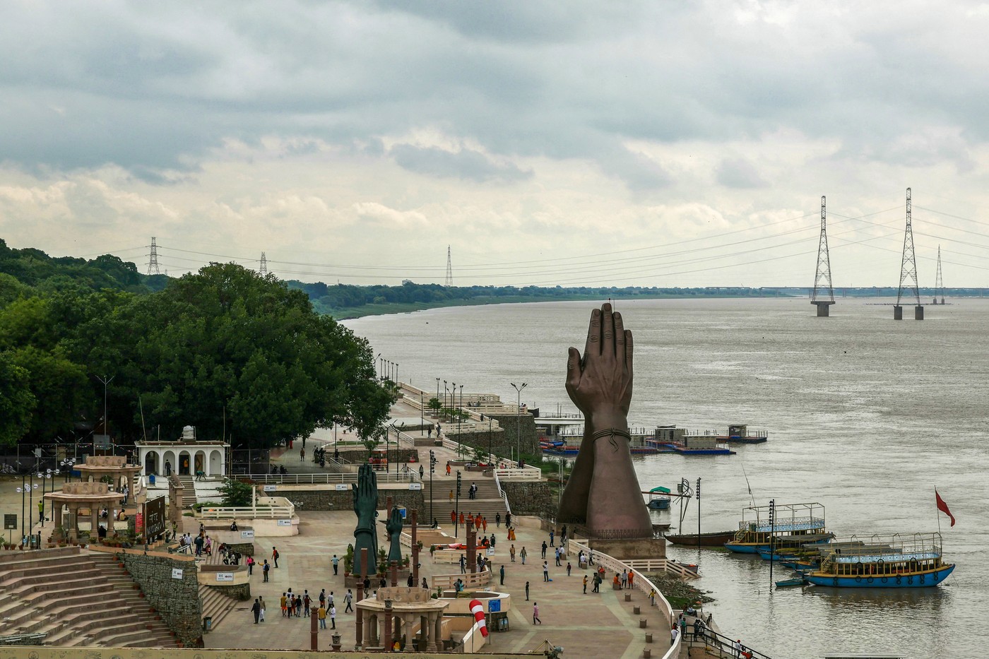 A view of Namo Ghat is pictured in Varanasi on August 2, 2024.,Image: 895179554, License: Rights-managed, Restrictions: , Model Release: no, Credit line: Niharika KULKARNI / AFP / Profimedia