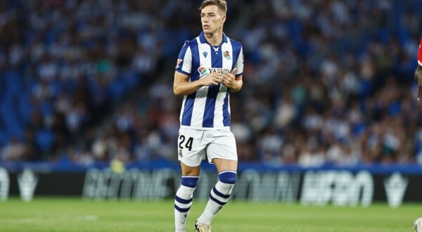 Luka Sucic (Sociedad), AUGUST 18, 2024 - Football / Soccer : Spanish "LaLiga EA Sports" match between Real Sociedad 1-2 Rayo Vallecano at the Reale Arena in San Sebastian, Spain.,Image: 899923363, License: Rights-managed, Restrictions: No third party sales, Model Release: no, Credit line: Mutsu Kawamori / AFLO / Profimedia