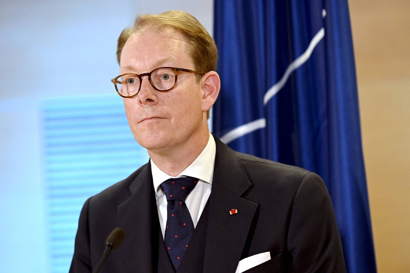 Finnish Foreign Minister Elina Valtonen and Swedish Foreign Minister Tobias Billström in the picture during their joint press confrence in Helsinki on August 28, 2024. Helsinki Finland Copyright: xMikkoxStigx LKFTJK20240828142847HILV,Image: 902179354, License: Rights-managed, Restrictions: imago is entitled to issue a simple usage license at the time of provision. Personality and trademark rights as well as copyright laws regarding art-works shown must be observed. Commercial use at your own risk.;PUBLICATIONxNOTxINxSUIxAUTxFRAxKORxJPNxSWExNORxFINxDENxNED, Model Release: no, Credit line: Mikko Stig / imago stock&people / Profimedia