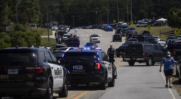 Law enforcement and first responders control traffic after a shooting took place at Apalachee High School in Winder, Georgia, on September 4, 2024. Four people were killed and nine wounded in the school shooting on Wednesday, the Georgia Bureau of Investigation said. "Four dead. An additional nine taken to various hospitals with injuries. Suspect in custody and alive. Reports that the suspect has been 'neutralized' are inaccurate," the bureau said in a social media post.,Image: 904756383, License: Rights-managed, Restrictions: , Model Release: no, Credit line: CHRISTIAN MONTERROSA / AFP / Profimedia