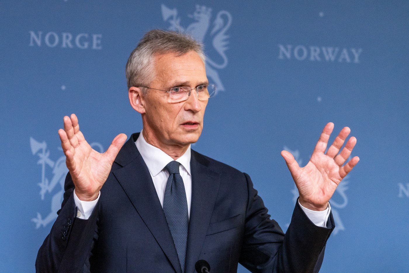 Oslo 20240906. 
NATO Secretary General Jens Stoltenberg meets the press at the prime minister's residence in Oslo on Friday.,Image: 906014567, License: Rights-managed, Restrictions: NORWAY OUT, Model Release: no, Credit line: Thomas Fure / NTB Scanpix / Profimedia