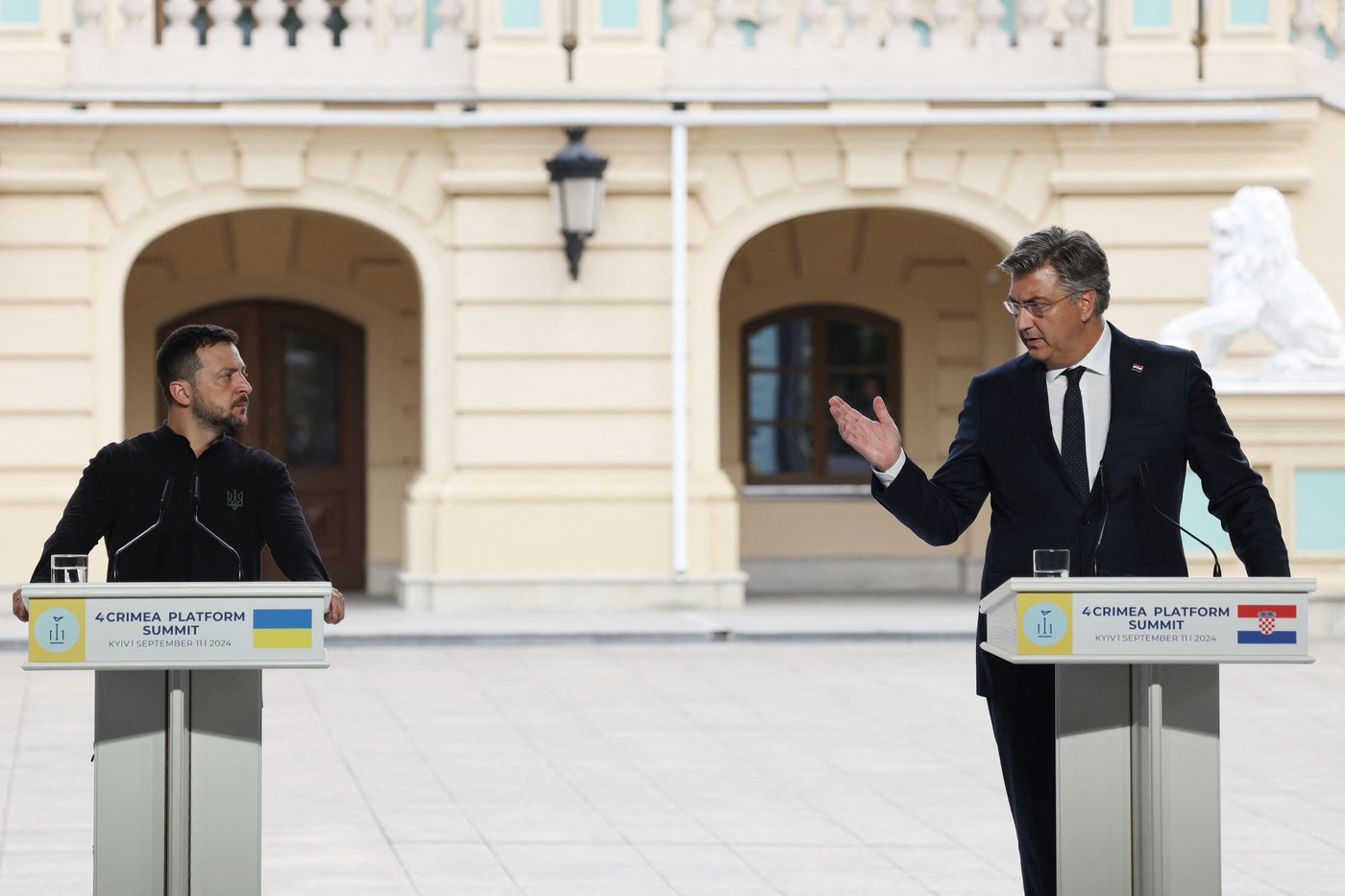 Volodimir Zelenski i Andrej Plenković