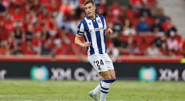 Luka Sucic (Sociedad), SEPTEMBER 17, 2024 - Football / Soccer : Spanish "La Liga EA Sports" match between RCD Mallorca 1-0 Real Sociedad at the Estadi Mallorca Son Moix in Palma de Mallorca, Spain.,Image: 909277515, License: Rights-managed, Restrictions: No third party sales, Model Release: no, Credit line: Mutsu Kawamori / AFLO / Profimedia