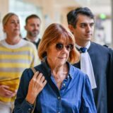 Gisele Pelicot, flanked by her lawyer Stephane Babonneau arrives to the courtroom on September 18, 2024 at the Avignon courthouse, south of France for the trial of her former partner Dominique Pelicot. On Tuesday Dominique Pelicot, the 71-year-old man accused of drugging his wife to sleep and recruiting dozens of men to abuse her for over 10 years, has admitted to all the charges against him in his first testimony since the trial opened on 2 September. Referring to the 50 co-defendants who are accused of raping his now ex-wife Gisèle, Mr Pelicot said: "I am a rapist like the others in this room." "They all knew, they cannot say the contrary," he said. Only 15 of the 50 defendants admit rape, with most saying they only took part in sexual acts.,Image: 909391886, License: Rights-managed, Restrictions: , Model Release: no, Credit line: Coust Laurent/ABACA / Abaca Press / Profimedia