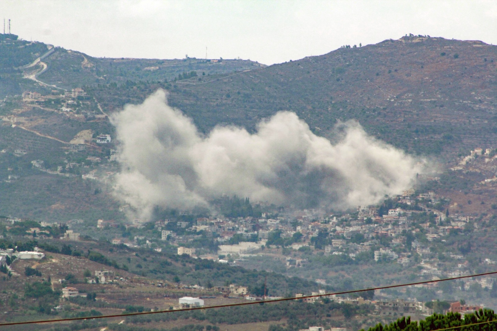 Smoke billows from the site of an Israeli airstrike on the southern village of Kfar Kila on September 20, 2024. Lebanon's Hezbollah has traded near-daily fire with Israeli forces in support of ally Hamas since the Palestinian militant group's October 7 attack triggered war in the Gaza Strip, with repeated escalations during more than 11 months of the cross-border violence.,Image: 910044074, License: Rights-managed, Restrictions: “The erroneous mention[s] appearing in the metadata of this photo by Rabih MOGHRABI has been modified in AFP systems in the following manner: [Rabih DAHER] instead of [Rabih MOGHRABI]. Please immediately remove the erroneous mention[s] from all your online, Model Release: no, Credit line: Rabih DAHER / AFP / Profimedia