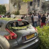 HAIFA, ISRAEL - SEPTEMBER 22: A view of damage at residential area in Kiryat Bialik, Israel after Lebanon fired rockets toward the northern Israeli cities of Haifa and Nazareth on September 22, 2024. The Israeli ambulance service says three people are wounded by shrapnel following a rocket attack near Haifa. Samir Abdalhade / Anadolu/ABACAPRESS.COM