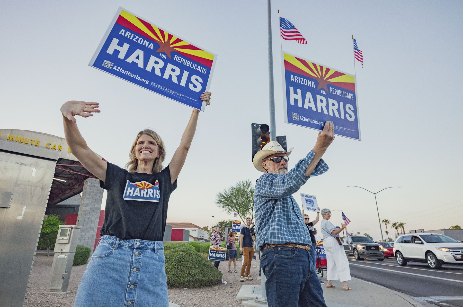 Supporters rally for US Vice President and Democratic presidential candidate Kamala Harris in Gilbert, Arizona, on September 23, 2024.,Image: 911409449, License: Rights-managed, Restrictions: , Model Release: no, Credit line: Olivier Touron / AFP / Profimedia