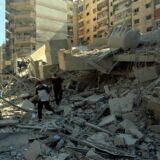 BEIRUT, LEBANON - (ARCHIVE): A file photo dates August 14, 2006 shows people looking at the heavily damaged buildings, parts of which have collapsed due to Israeli attacks that continued for 34 days in Dahiya district of Beirut, Lebanon on August 14, 2006. Eyup Coskun / Anadolu/ABACAPRESS.COM,Image: 912669847, License: Rights-managed, Restrictions: , Model Release: no, Credit line: AA/ABACA / Abaca Press / Profimedia