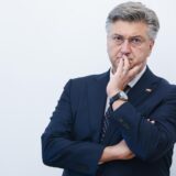 21.10.2024., Zagreb - Opaticka 8. Predsjednik Vlade Andrej Plenkovic sudjelovao je na svecanosti otvorenja obnovljene Palace Buzan-zgrade Ureda za opce poslove Hrvatskoga sabora i Vlade Republike Hrvatske. Uz predsjednika Vlade bili su i potpredsjednik Vlade i ministar prostornoga uredjenja, graditeljstva i drzavne imovine Branko Bacic i ministrica kulture i medija Nina Obuljen Korzinek.  Photo: Sanjin Strukic/PIXSELL