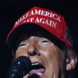 COACHELLA, CALIFORNIA - OCTOBER 12: Republican presidential nominee, former U.S. President Donald Trump speaks at a campaign rally on October 12, 2024 in Coachella, California. With 24 days to go until election day, former President Donald Trump is detouring from swing states to hold the rally in Democratic presidential nominee, Vice President Kamala Harris' home state.   Mario Tama,Image: 920393285, License: Rights-managed, Restrictions: , Model Release: no, Credit line: MARIO TAMA / Getty images / Profimedia