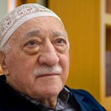 Fethullah Gulen sits among his guests during an afternoon prayer at his property in Saylorsburg. Donald Trump's white house explored cutting grants for a network of charter schools tied to Gulen.,Image: 479476929, License: Rights-managed, Restrictions: NC WEB BL LN, Model Release: no, Credit line: TOM GRALISH / Newscom / Profimedia