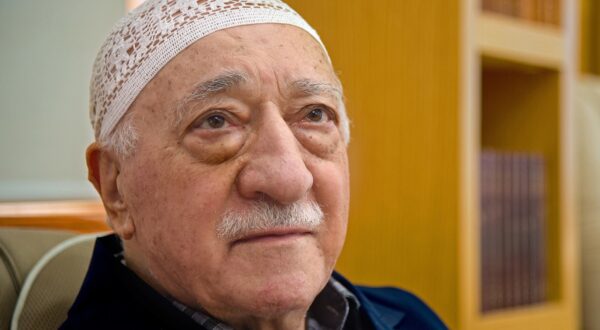 Fethullah Gulen sits among his guests during an afternoon prayer at his property in Saylorsburg. Donald Trump's white house explored cutting grants for a network of charter schools tied to Gulen.,Image: 479476929, License: Rights-managed, Restrictions: NC WEB BL LN, Model Release: no, Credit line: TOM GRALISH / Newscom / Profimedia