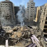 epa11637860 Damaged buildings following an overnight Israeli military strike, in the southern suburbs of Beirut, Lebanon, 02 October 2024. According to the Lebanese National News Agency (NNA),  Israeli warplanes conducted a series of raids against multiple neighborhoods in the southern suburbs of Beirut (Dahieh) on the evening of 01 October. On 30 September Israel announced the beginning of a 'limited, localized and targeted' ground operation against Hezbollah in southern Lebanon.  EPA/WAEL HAMZEH