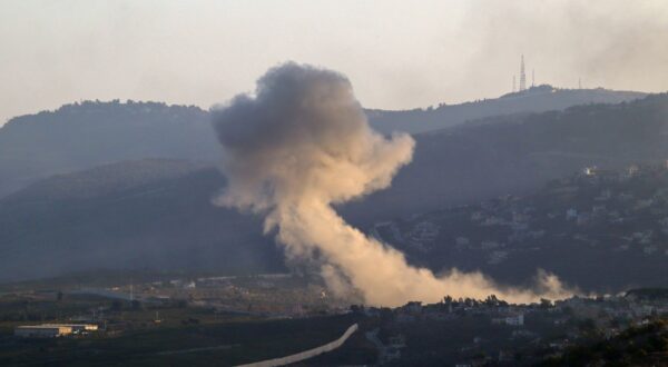 epa11638134 Smoke rises following an Israeli military strike, in Kafr Kila village, southern Lebanon, 02 October 2024. According to the Lebanese National News Agency (NNA), Israeli warplanes conducted a series of raids against multiple neighborhoods in the southern suburbs of Beirut (Dahieh) on the evening of 01 October. On 30 September Israel announced the beginning of a 'limited, localized and targeted' ground operation against Hezbollah in southern Lebanon.  EPA/STR