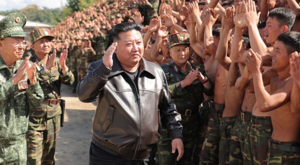 epa11641092 A photo released by the official North Korean Central News Agency (KCNA) shows North Korean leader Kim Jong Un inspecting the training base of the special operations unit of the Korean People's Army (KPA) in an undisclosed location in the west of North Korea, 02 October 2024 (issued 04 October 2024). According to KCNA, Kim said that the country "would use without hesitation all the offensive forces it has possessed, including nuclear weapons" if attacked by South Korea and its US ally.  EPA/KCNA  EDITORIAL USE ONLY