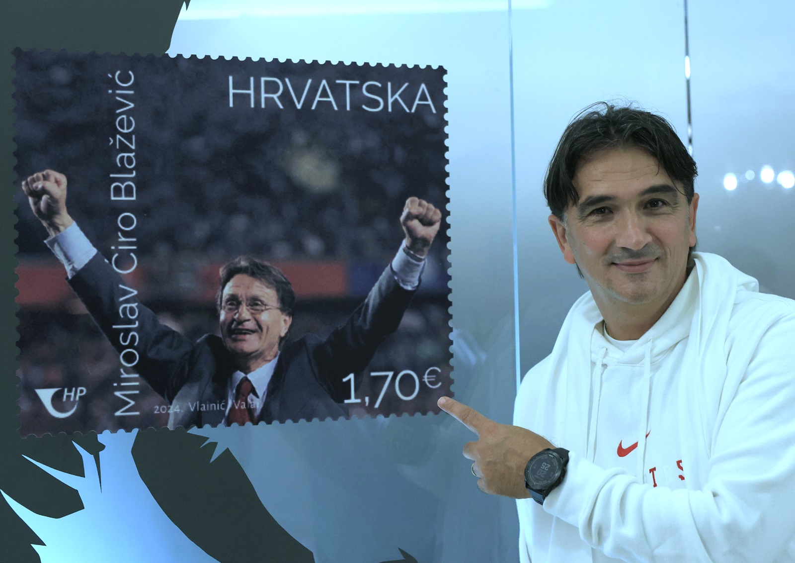 Zagreb,7.10.2024.Svečano je predstavljena marka "Miroslav Ćiro Blažević" kao dio serije Hrvatski sport.Na slici Zlatko Dalić.foto HINA/ Tomislav Pavlek/ tp