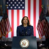 epa11663304 US Vice President and current Democratic presidential candidate Kamala Harris attends a rally in Bucks County, Pennsylvania, USA, 16 October 2024. Harris is in a tight race for the US presidency against Republican nominee and former President Donald Trump.  EPA/WILL OLIVER