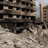 BEIRUT, LEBANON - OCTOBER 12: An extensive destruction are seen near Al Rassoul Al Azam Hospital following an Israeli attack on the Dahiyeh region of Beirut, Lebanon, on October 12, 2024. Surrounding buildings are severely damaged as Israeli strikes continue to target the southern part of the Lebanese capital. Stringer / Anadolu/ABACAPRESS.COM,Image: 920050184, License: Rights-managed, Restrictions: , Model Release: no, Credit line: AA/ABACA / Abaca Press / Profimedia