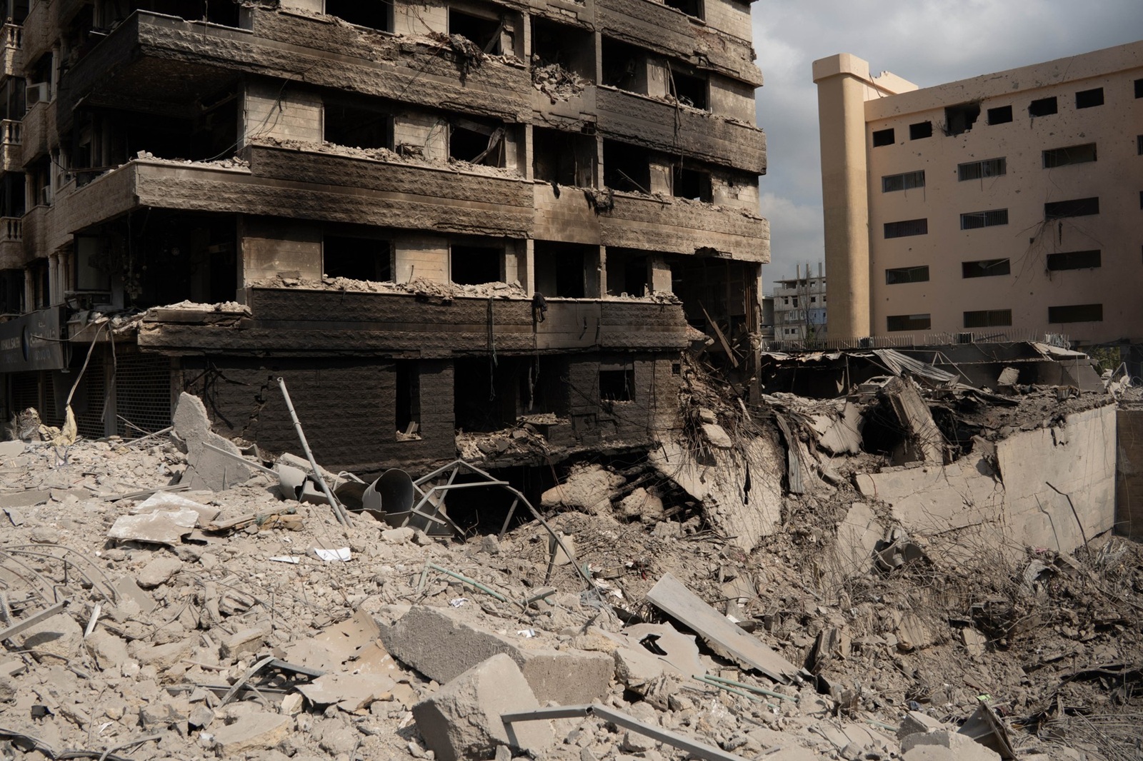 BEIRUT, LEBANON - OCTOBER 12: An extensive destruction are seen near Al Rassoul Al Azam Hospital following an Israeli attack on the Dahiyeh region of Beirut, Lebanon, on October 12, 2024. Surrounding buildings are severely damaged as Israeli strikes continue to target the southern part of the Lebanese capital. Stringer / Anadolu/ABACAPRESS.COM,Image: 920050184, License: Rights-managed, Restrictions: , Model Release: no, Credit line: AA/ABACA / Abaca Press / Profimedia