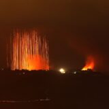 epaselect epa11634324 Israeli artillery shells hit areas near villages in southern Lebanon along the border with Israel, as seen from the Upper Galilee, northern Israel, 30 September 2024. Israel's military stated that it has been 'strengthening defense' along the contact line in the country's northern border as it was preparing for the 'next phases of combat'. The Israel Defense Forces (IDF) said they 'will continue to strike, harm, and degrade' Hezbollah's military in Lebanon.  EPA/ATEF SAFADI