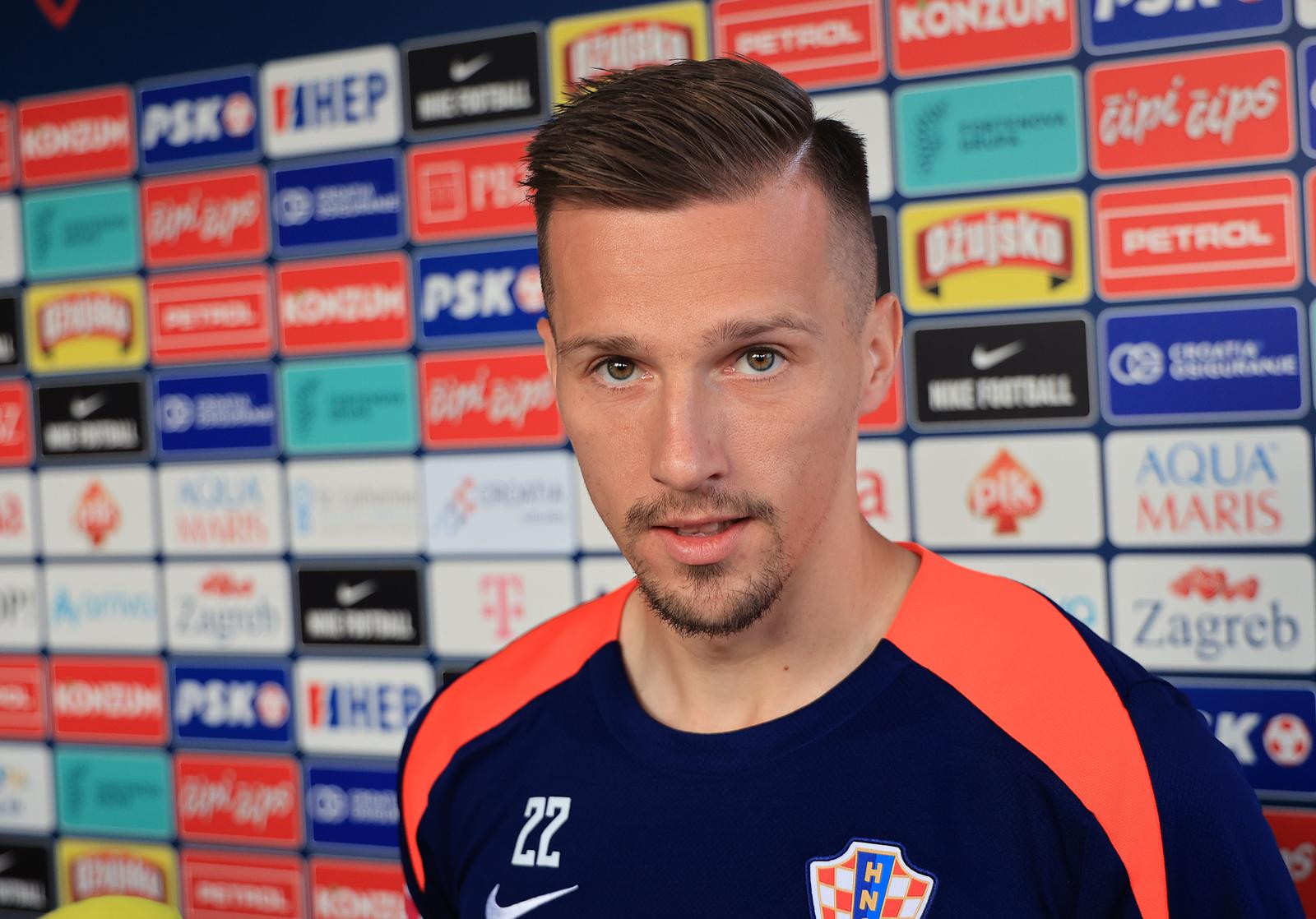 08.10.2024., stadion Maksimir, Zagreb - Konferencija za medije Hrvatske nogometne reprezentacije. Photo: Marko Prpic/PIXSELL