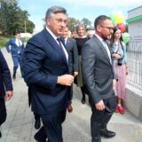 01.10.2024., Velika Gorica, Dubranec - Svecano otvaranje novoizgradjene Podrucne skole Eugen Kvaternik i djecjeg vrtica Dubranec. predsjednik Vlade RH Andrej Plenkovic, gradonacelnik Velike Gorice Kresimir Ackar Photo: Zeljko Hladika/PIXSELL