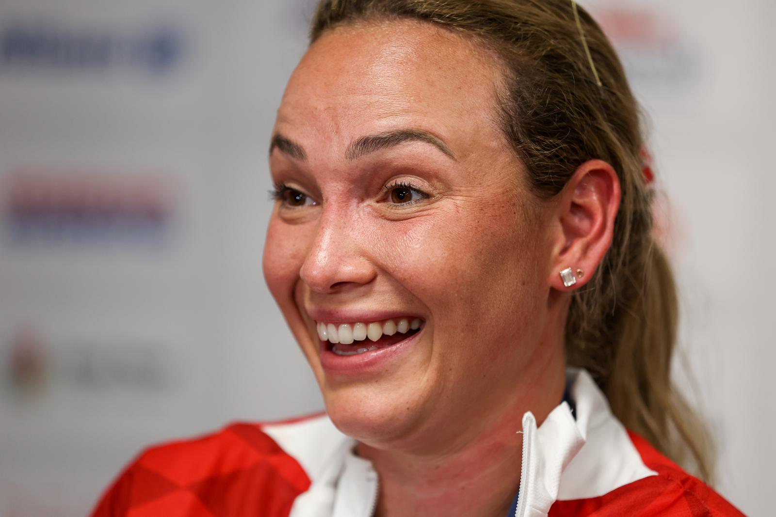 03.08.2024., Pariz, Francuska - XXXIII. Docek Donne Vekic u Hrvatskoj kuci u Parizu nakon osvojene srebrne medalje na Olimpijskim igrama Pariz 2024. Photo: Igor Kralj/PIXSELL