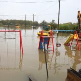 04.10.2024., Karlovac - Zbog visokog vodostaja rijeke Kupe koji je u 9 sati bio na 768 cm proglasene su izvanredne mjere od poplava.  Photo: Kristina Stedul Fabac/PIXSELL