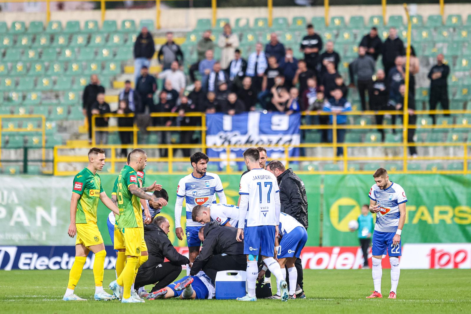 04.10.2024., stadion Aldo Drosina, Pula - 
SuperSport HNL, 09. kolo, NK Istra 1961 - NK Osijek. 23 Moris Valincic Photo: Srecko Niketic/PIXSELL