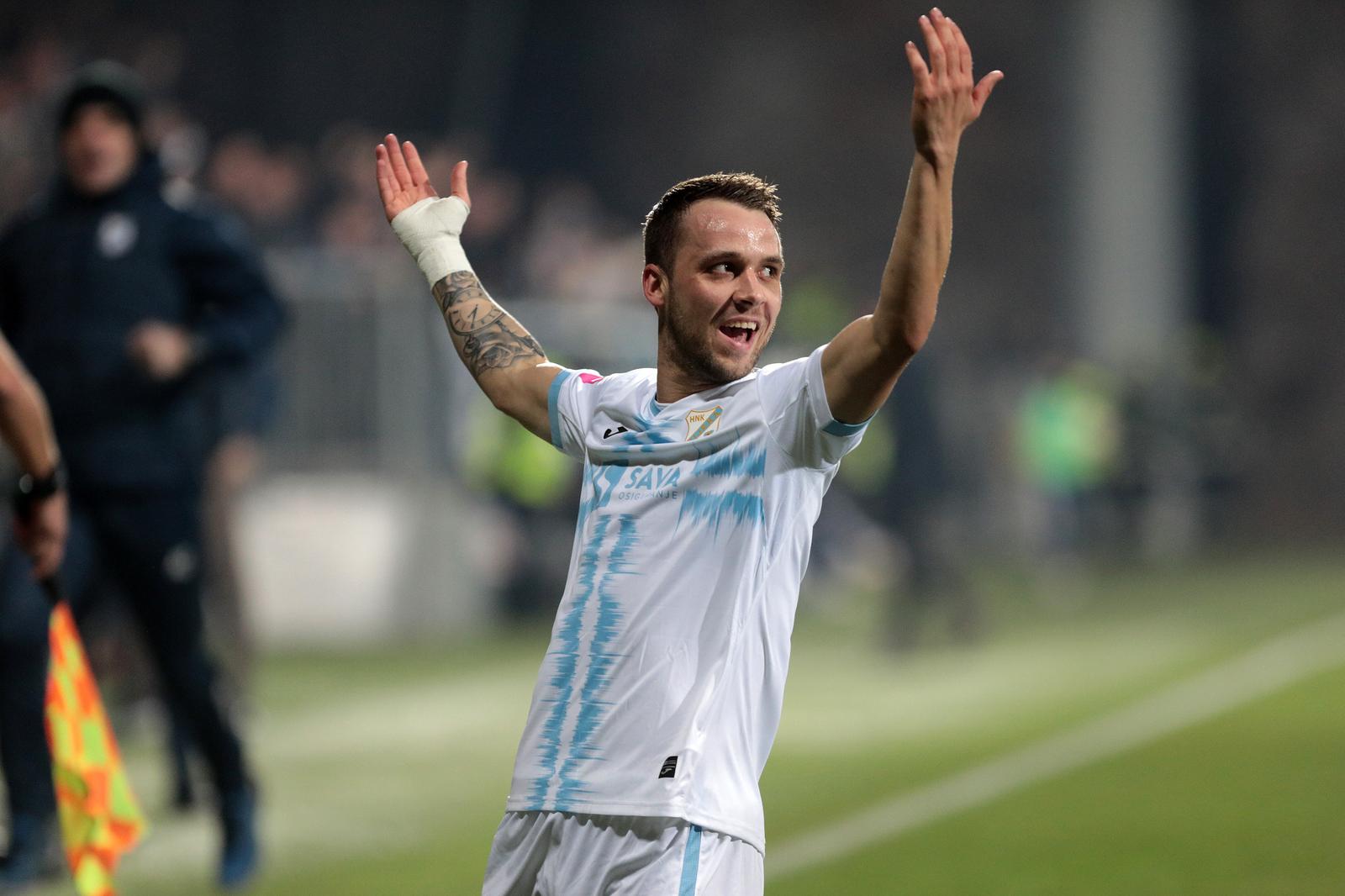 05.02.2022., stadion Rujevica, Rijeka - Hrvatski Telekom Prva liga, 22. kolo, HNK Rijeka - NK Lokomotiva.  	Robert Muric.  Photo: Nel Pavletic/PIXSELL