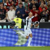 05.09.2024., Estadio da Luz, Lisabon, Portugal - UEFA Liga nacija, Liga A, skupina 1, 1. kolo, Portugal - Hrvatska. Slavlje nogometasa Portugala nakon pogotka Cristiana Ronalda za vodstvo 2:0. Cristiano Ronaldo Photo: Joao Rico/PIXSELL